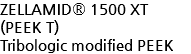 ZELLAMID® 1500 XT (PEEK T) Tribologic modified PEEK